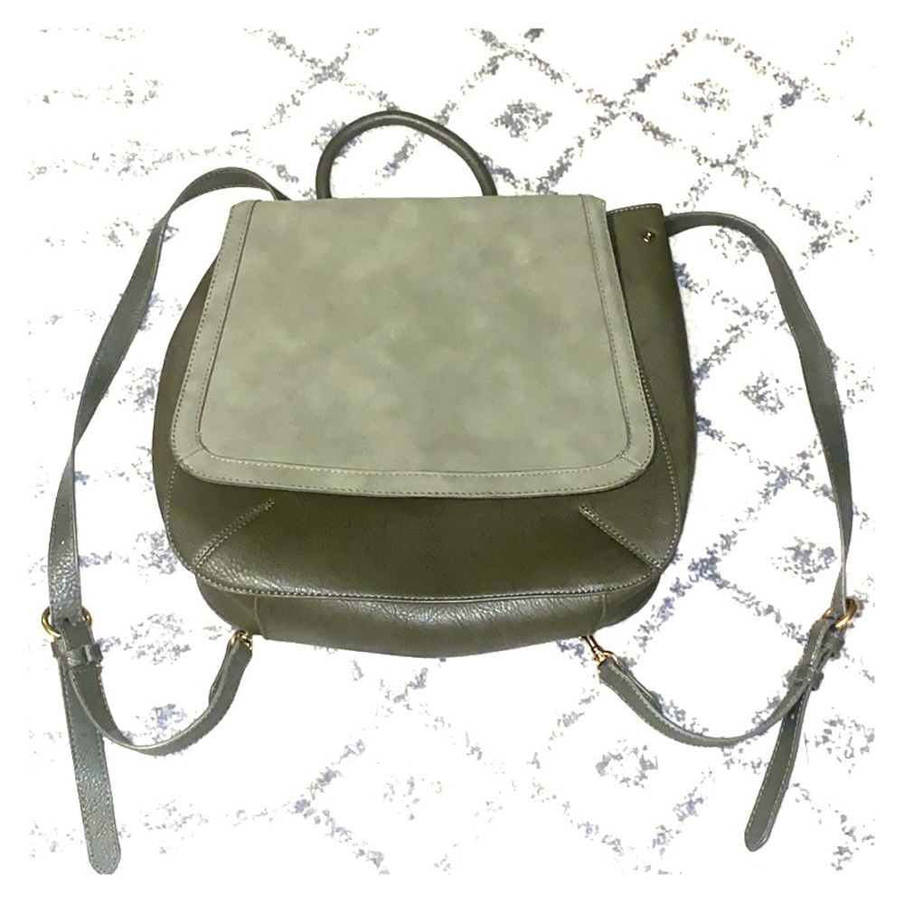 Book bag purse (olive green)
